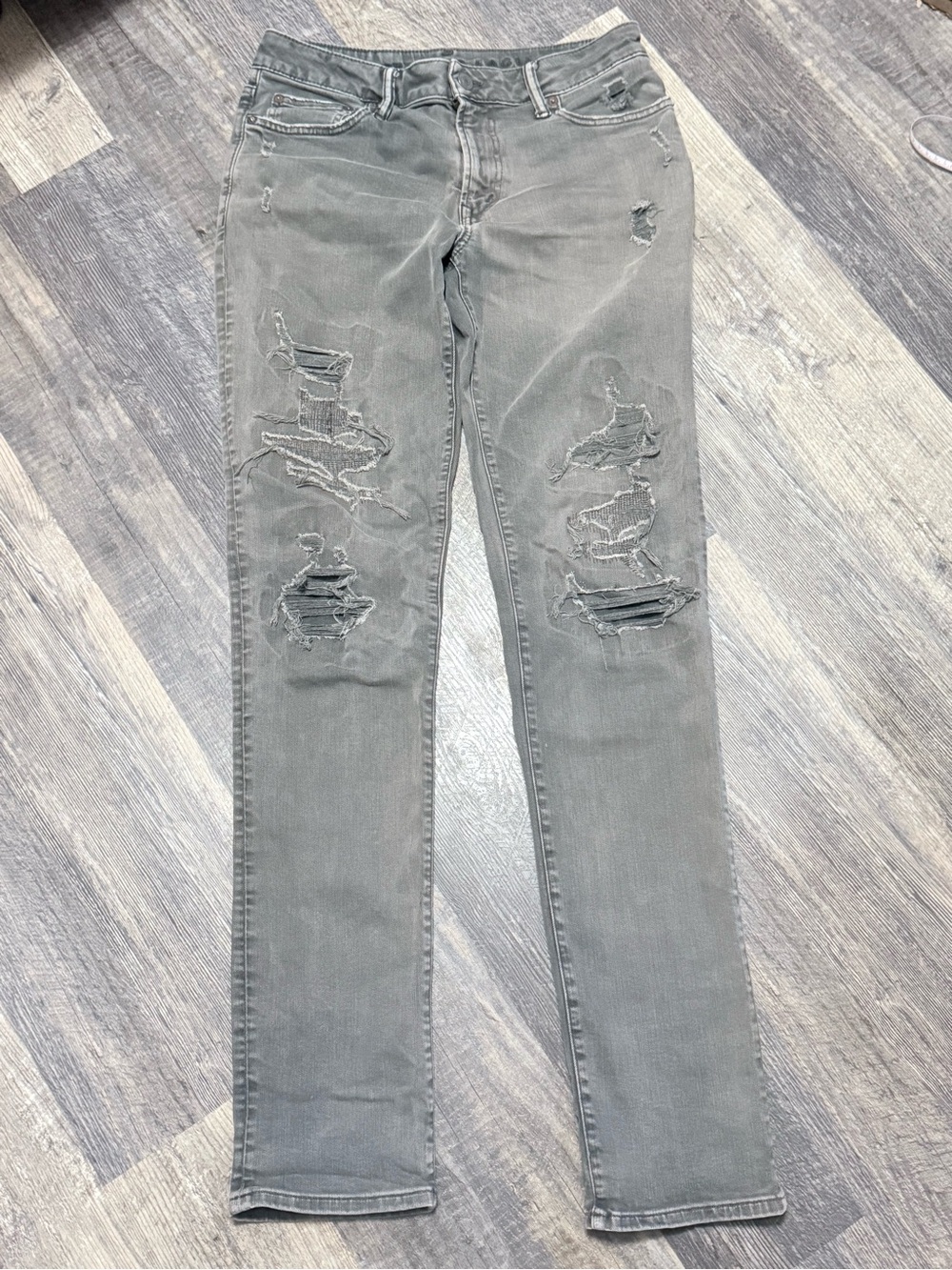 American Eagle Slim Straight Distressed Jeans